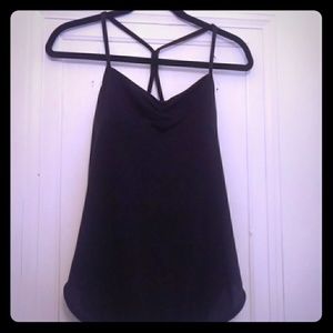 Black Lululemon Roll Out Tank